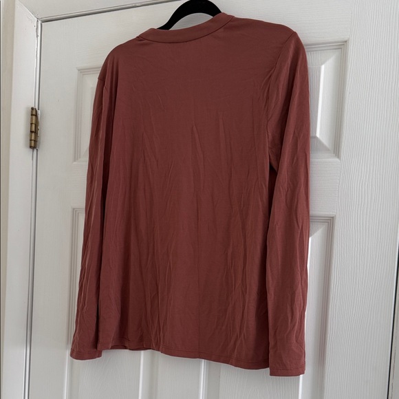 A New Day Rust Long Sleeve Utility Blouse NWT Size M - Picture 3 of 4
